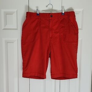 Travel Smith Original Fit Women's Shorts in Brick Red Inseam 12" Women's Sz 16